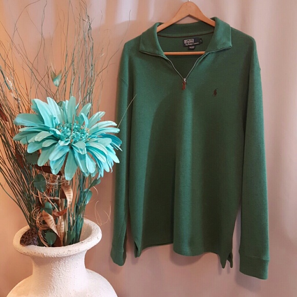 Polo Ralph Lauren Other - POLO by Ralph Lauren Green Collared Sweater Mens